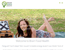 Tablet Screenshot of brainfoodhealth.com
